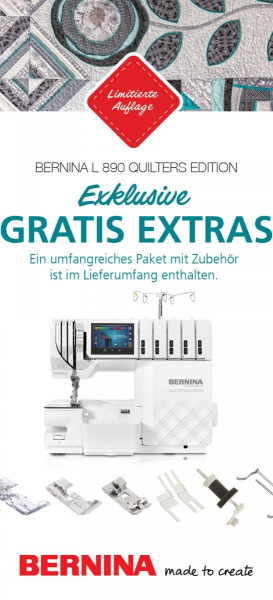 BERNINA L890 QE mit Lufteinfädler